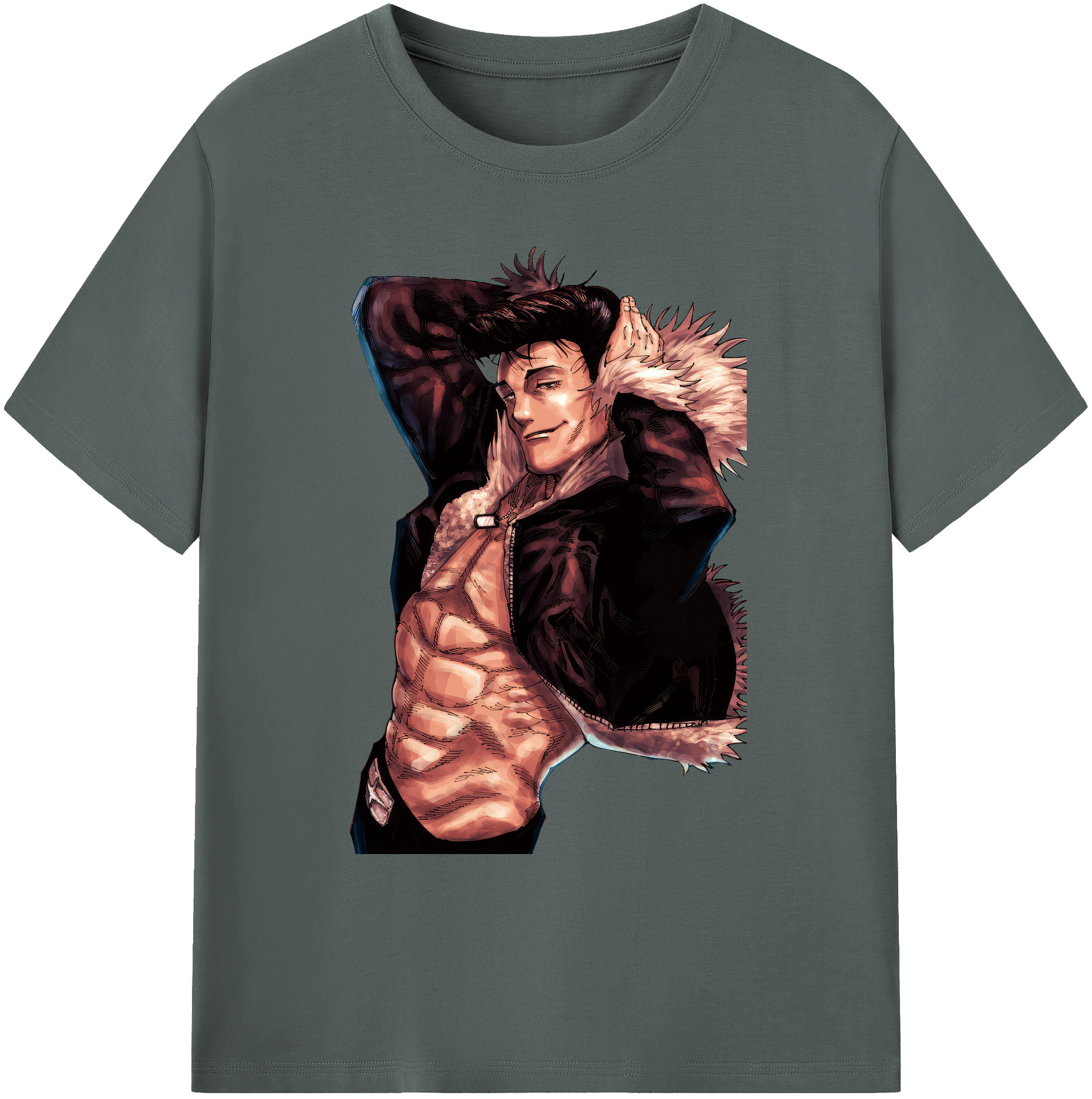 （画像用） 呪術廻戦 Jujutsu Kaisen 綿100％ メンズ半袖Tシャツ｜肌触りやわらか＆通気性